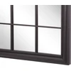 Beliani Sieninis veidrodis TREVOL 77 cm 130 cm metalinis juodas