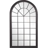 Beliani Sieninis veidrodis TREVOL 77 cm 130 cm metalinis juodas