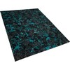 Beliani Oda kilimas 160 x 230 cm juoda turkis ATALAN