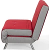 Beliani Viengulė išskleidžiama sofa FARRIS, raudona