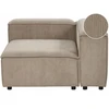 Sofa Beliani Kampuose modulis ARDAL kairinis šviesiai rudas velvetas