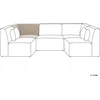 Sofa Beliani Kampinis modulis LEMVIG smėlio spalvos kordas