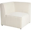 Sofa Beliani Kampinis modulis LEMVIG šviesiai smėlio spalvos velvetinis