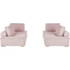 Sofa Beliani Modulinis 4 vietų poilsio komplektas TIBRO rožinės spalvos