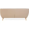 Beliani Trivietė sofa MOTALA, smėlio spalvos