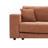 Beliani 3 vietų kampinė sofa LOFOTEN ryškiai raudona, kairinė
