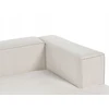 Beliani Kamninė sofa VERNON 3 asmenų, šviesiai smėlio spalvos, kairinė