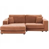 Beliani Trivietė kampinė sofa LOFOTEN ryškiai raudona, dešininė