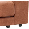 Beliani Trivietė kampinė sofa LOFOTEN ryškiai raudona, dešininė