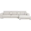Beliani 5 vietu kampinė sofa LOFOTEN kreminės baltos spalvos kairinis