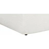 Beliani Trivietė kampinė sofa SVANSELE, bouclé audinys, kreminė balta, dešininė