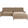 Beliani Trivietė kampinė sofa MALOY ruda, kairinė