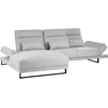 Beliani 4 vietų kampinė sofa IKAST šviesiai pilkos spalvos dešininė