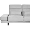 Beliani 4 vietų kampinė sofa IKAST šviesiai pilkos spalvos dešininė