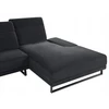 Beliani 4 vietų kampinė sofa IKAST juoda kairinė