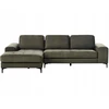 Beliani 4 vietų kampinė sofa KIRUNA, veliūras, tamsiai žalia, dešininė