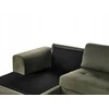 Beliani 4 vietų kampinė sofa KIRUNA, veliūras, tamsiai žalia, dešininė