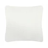 Beliani 4-vietė kampe sofa LUNGO Boucle, balta su otomanu, dešininė