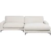 Beliani Trivietė kampinė sofa MALOY, šenilas, kreminė balta, kairinė