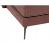 Beliani Kampinė sofa ALTAN, 3-vietė, bordo spalvos, kairinė