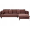 Beliani Kampinė sofa ALTAN, 3-vietė, bordo spalvos, kairinė