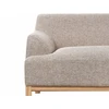 Beliani Trivietė kampinė sofa SOSJO, šviesiai ruda, kairinė