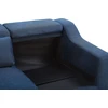 Beliani Keturvietė kampinė sofa GLOSLI tamsiai mėlyna, kairinė