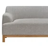 Beliani Trivietė kampinė sofa SOSJO šviesiai pilka kairinė