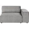 Beliani Modulinė 3 vietų kampinė sofa „HELLNAR“, dešininė, pilka