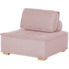 Beliani 4 vietų modulinė kampinė sofa TIBRO dešininė rožinė