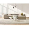 Beliani Keturvietė modulinė kampinė sofa ARDAL, kairinė, šviesiai ruda, velvetas