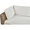 Beliani Trivietė kampinė sofa MYKEN, nebalinta, kairinė