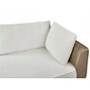 Beliani Trivietė kampinė sofa MYKEN kreminės baltos spalvos, dešininė