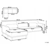 Beliani Trivietė kampinė sofa SIMOS, kreminės spalvos, dešininė