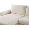 Beliani 4 vietų kampinė sofa SIGGARD Boucle balta, dešininė
