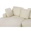 Beliani Kampinė sofa 4 asmenims KOHLO Šviesiai smėlio spalvos Dešininė