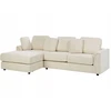 Beliani Kampinė sofa 4 asmenims KOHLO Šviesiai smėlio spalvos Dešininė