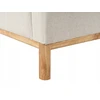 Beliani 3 vietų kampinė sofa SOSJO šviesiai smėlio spalvos, dešinė pusė