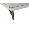Beliani Trivietė kampinė sofa ELGA, linas, šviesiai pilka, dešininė