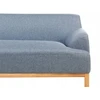 Beliani Trivietė kampinė sofa SOSJO mėlyna, dešininė