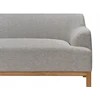 Beliani Trivietė kampinė sofa SOSJO šviesiai pilka dešininė