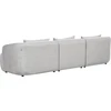 Beliani 3-vietė kampinė sofa SVANSELE šviesiai pilka dešininė
