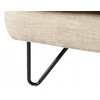 Beliani Trivietė kampinė sofa SERSAN šenilo audinio, smėlio spalvos, dešininė