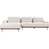 Beliani 4 vietų kampinė sofa MARIFERD šviesiai smėlio spalvos dešininė