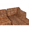 Lauko baldų komplektas Beliani Sodo kampinė sofa 3 asmenims BRIATICO Kairinė, natūralus ratanas