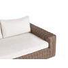 Lauko baldų komplektas Beliani Sodo kampinė sofa su otomane 6 asmenims PALERMO, ruda, technoratanas, modulinė