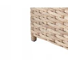 Lauko baldų komplektas Beliani Sodo kampinė sofa su stalu AVOLA, kairinė, kreminė balta, technorotangas