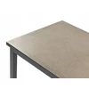 Lauko baldų komplektas Beliani Lauko kampinė sofa su stalu 5 asmenims MESSINA kairinis smėlio spalvos metalinis