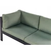Lauko baldų komplektas Beliani Sodo kampinė sofa su staliuku 5 asmenims MESSINA kairinė žalia metalinė