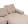 Beliani 4 vietų kampinė sofa KOHLO, smėlinės ir pilkos spalvos, su otomane, kairinė